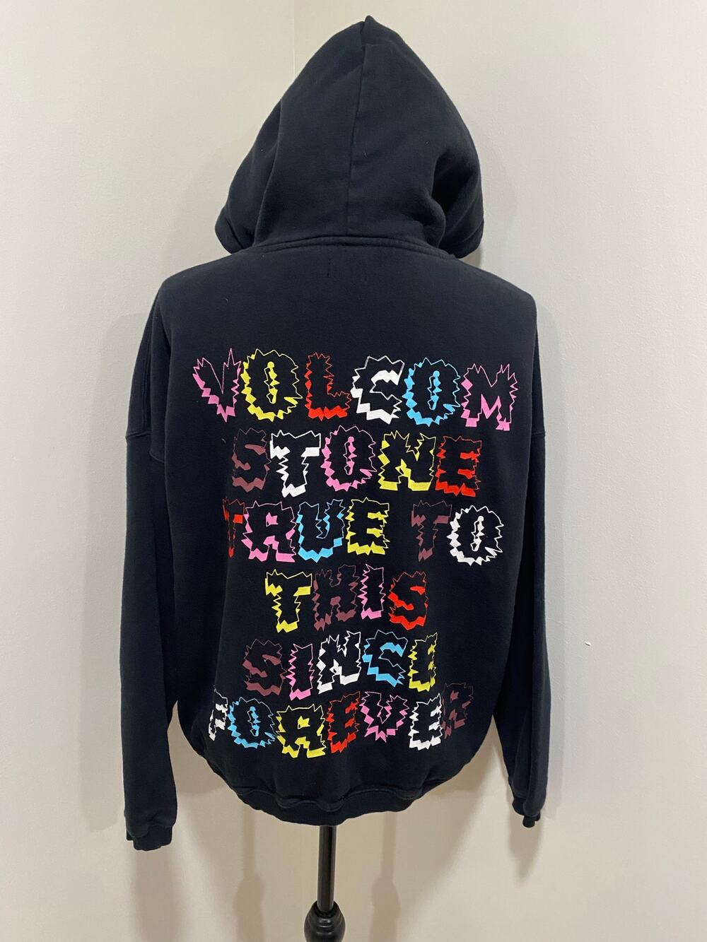 Volcom Black Unisex Hoodie Size XS